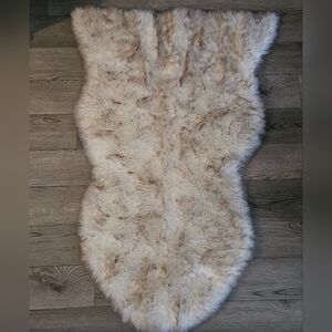 Faux Fur Accent Rug